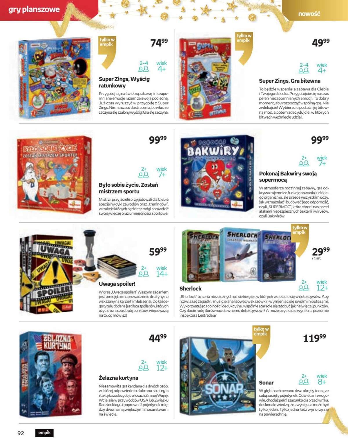 Gazetka promocyjna empik str. 92
