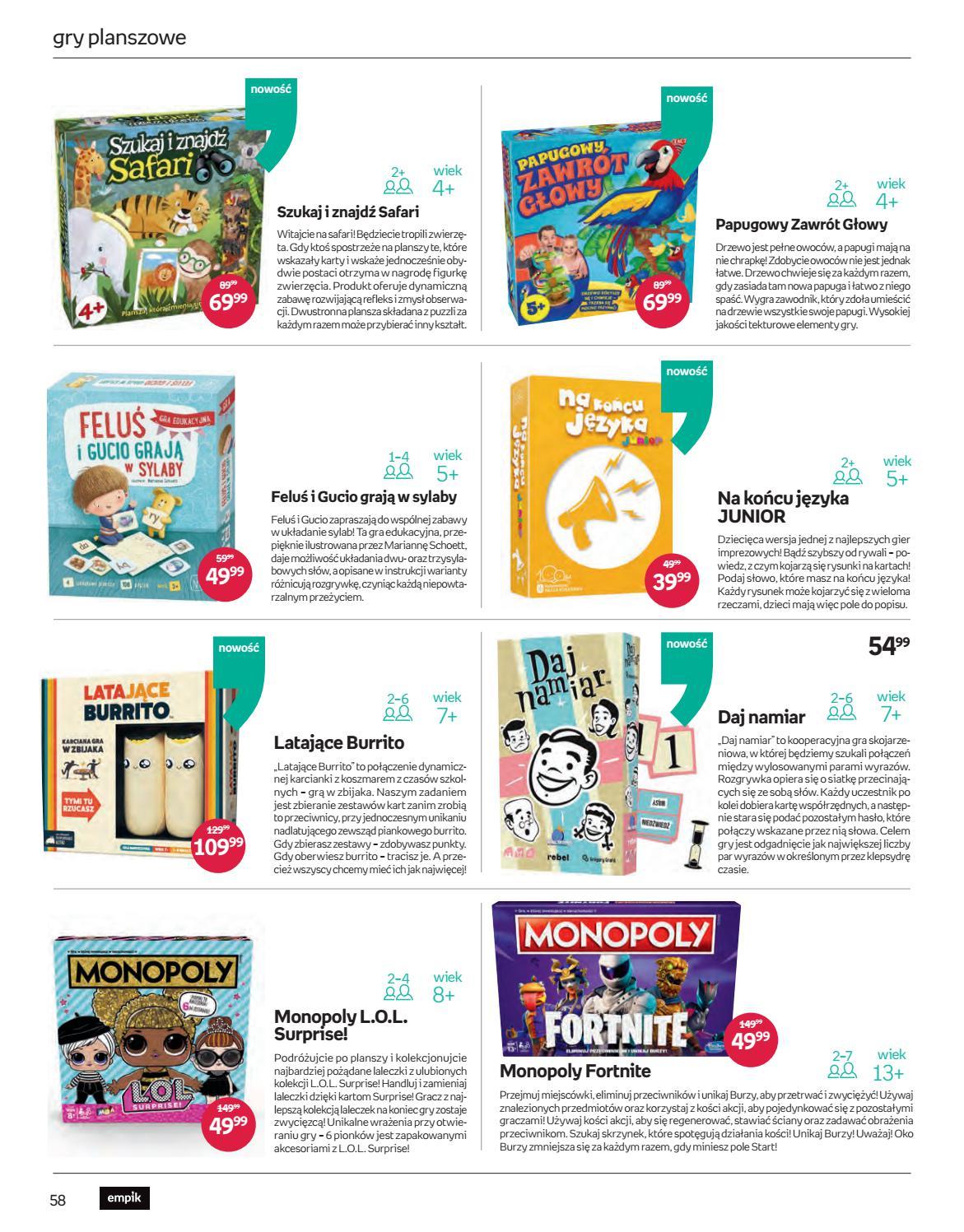 Gazetka promocyjna empik str. 58
