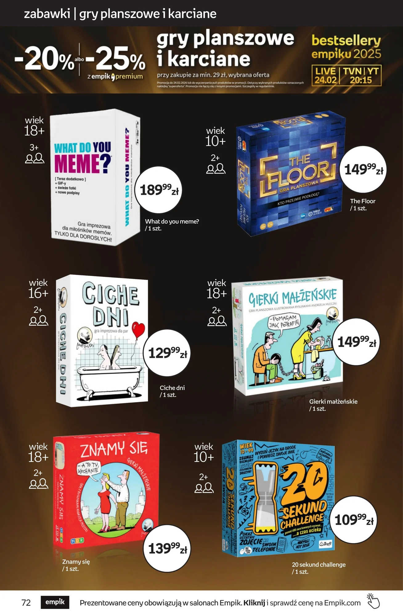 Gazetka promocyjna empik str. 72
