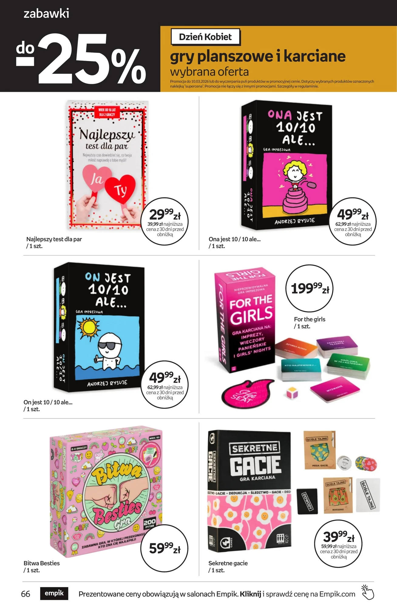 Gazetka promocyjna empik str. 66