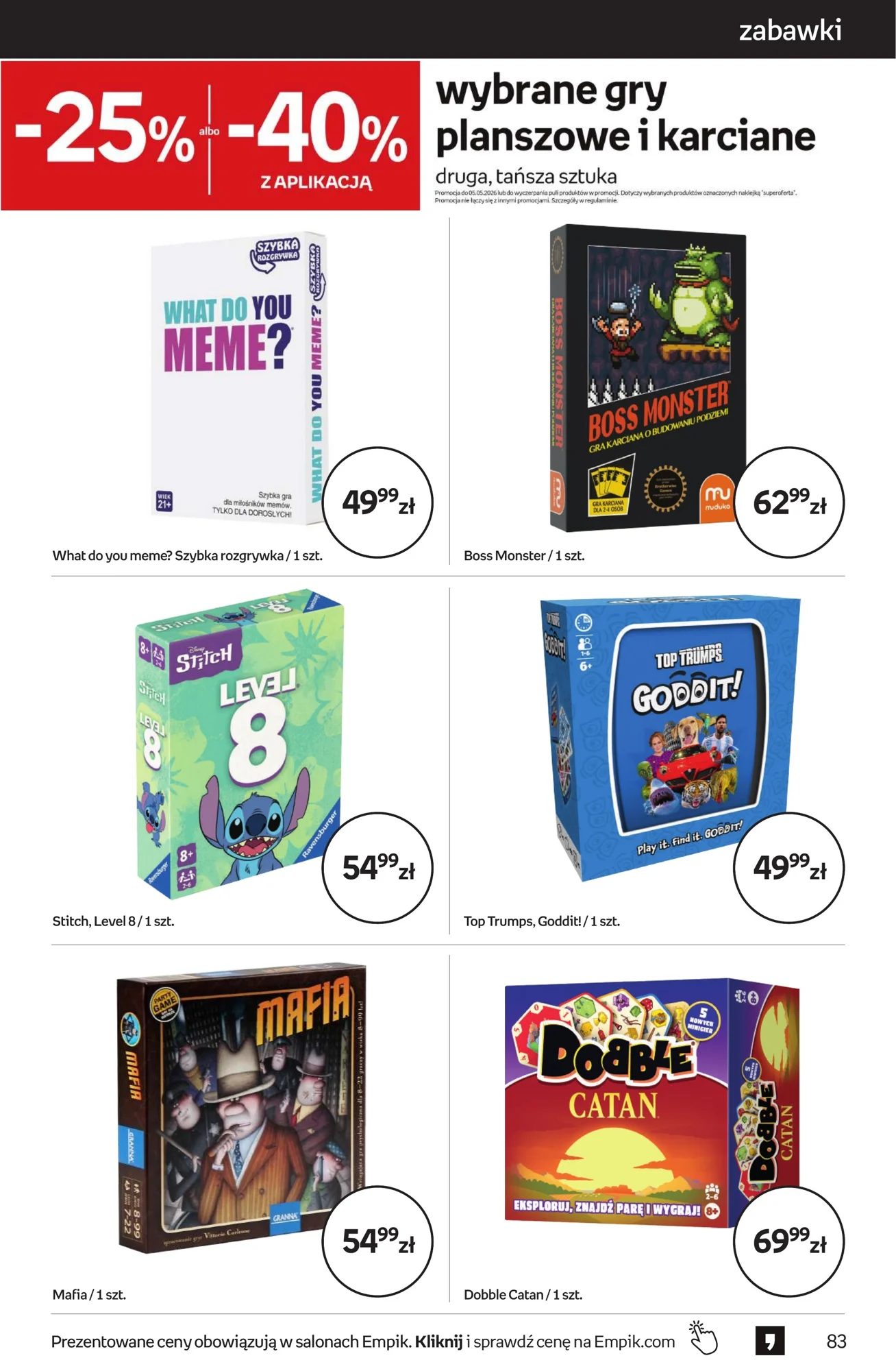 Gazetka promocyjna empik str. 83