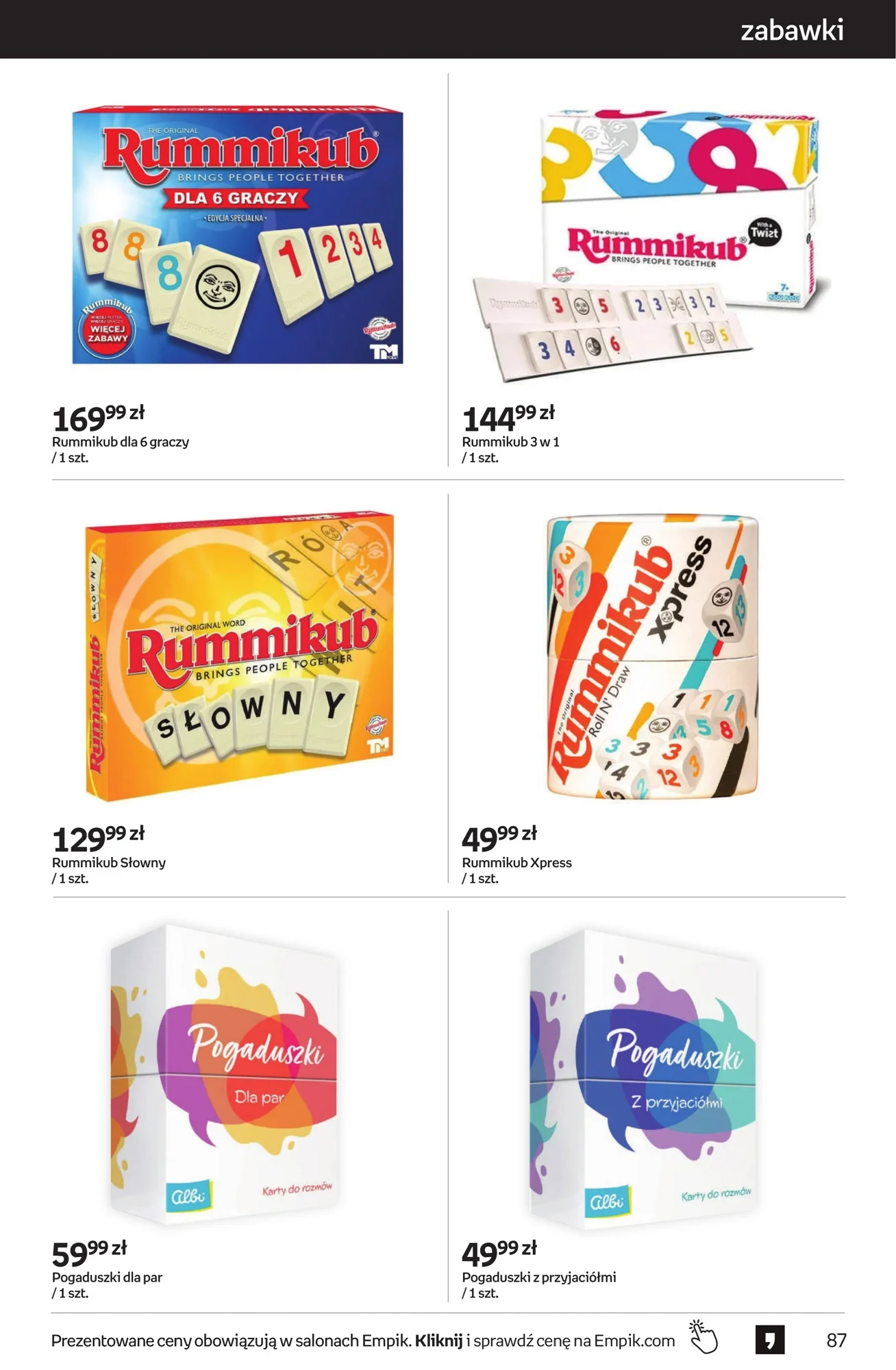 Gazetka promocyjna empik str. 87