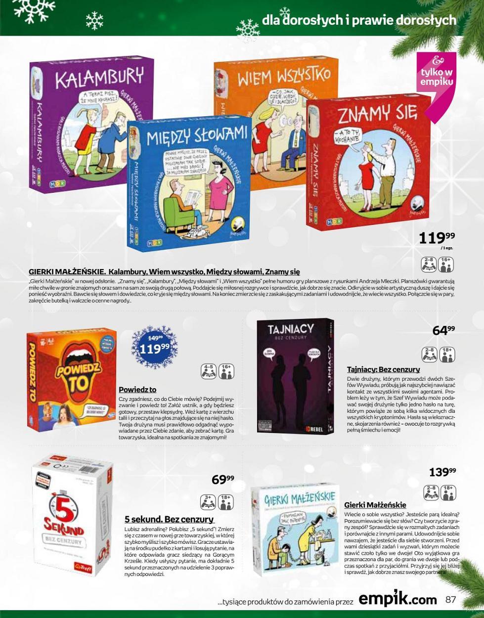 Gazetka promocyjna empik str. 87