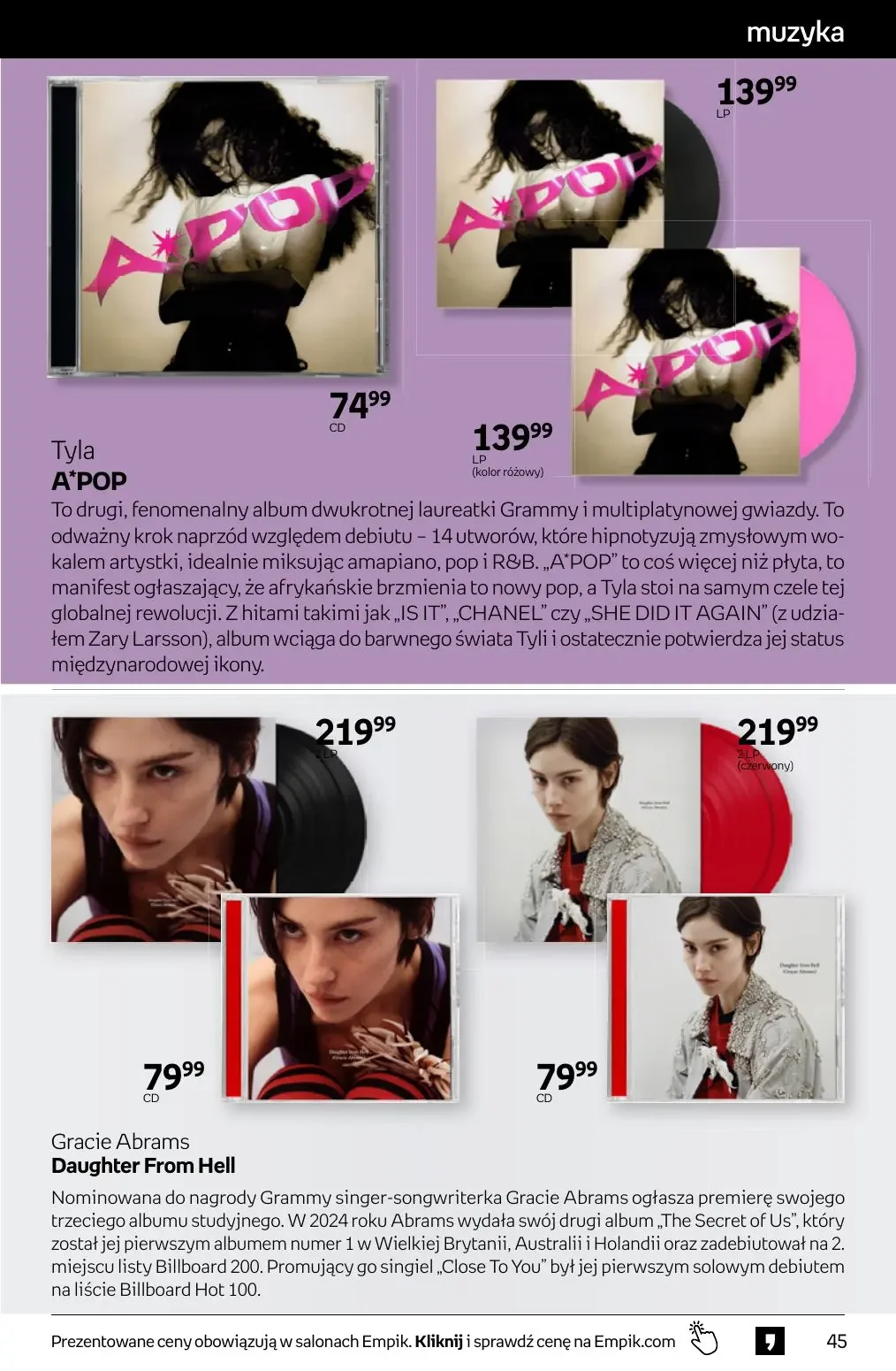 Gazetka promocyjna empik str. 45