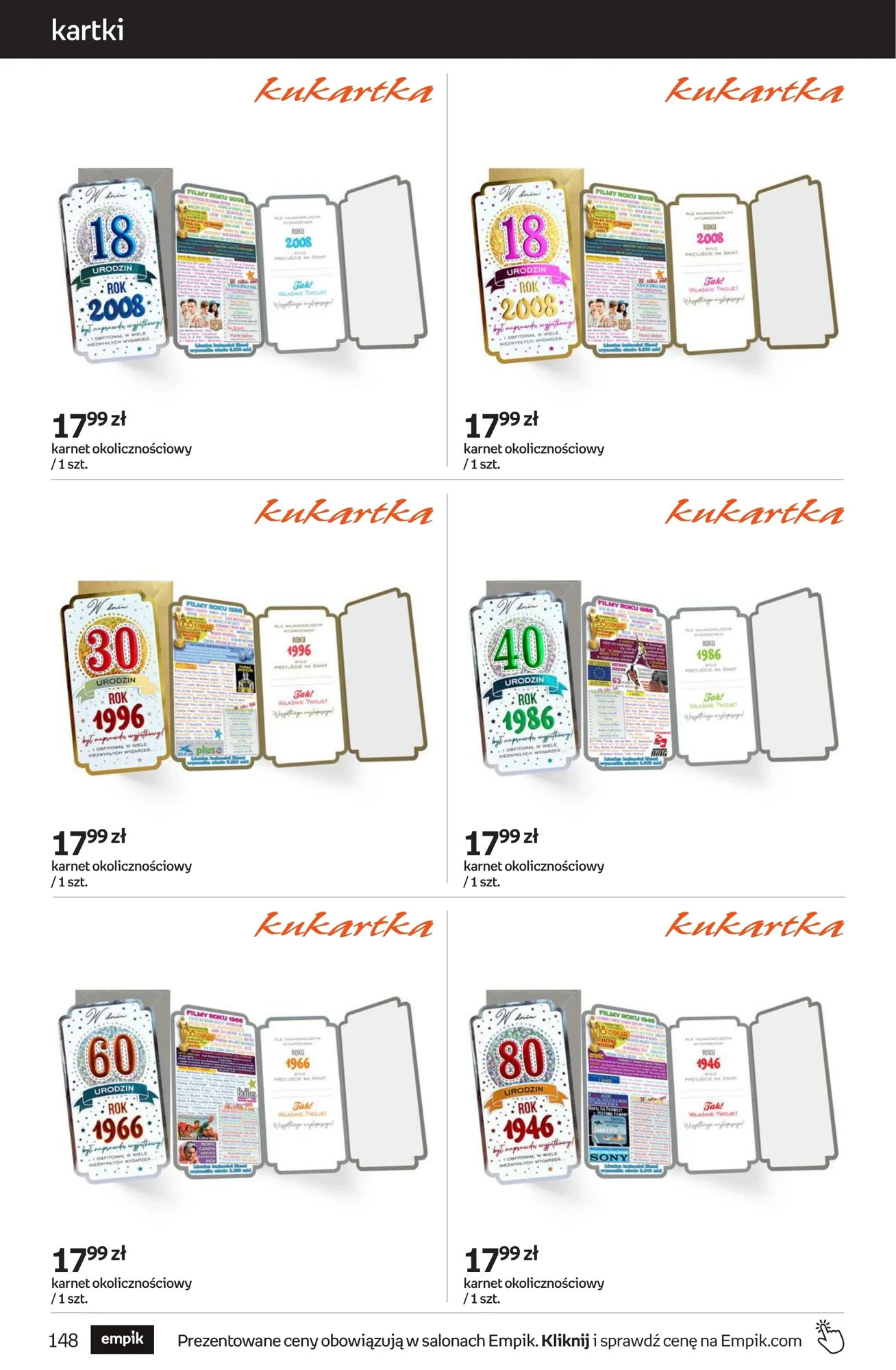 Gazetka promocyjna empik str. 148