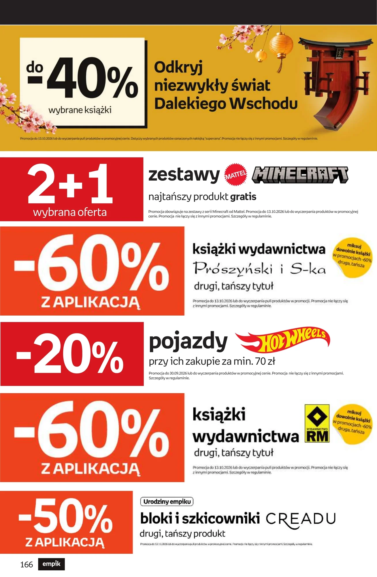 Gazetka promocyjna empik str. 166