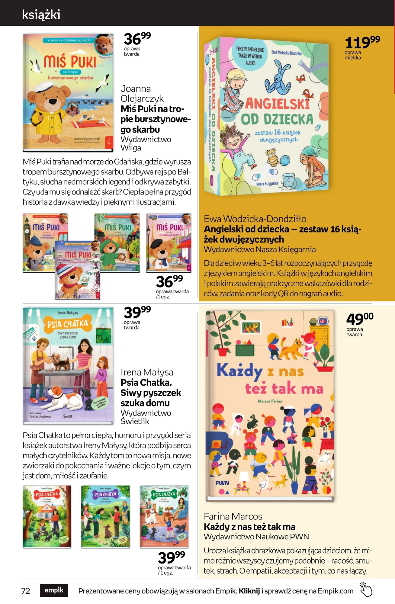 Gazetka promocyjna empik str. 72