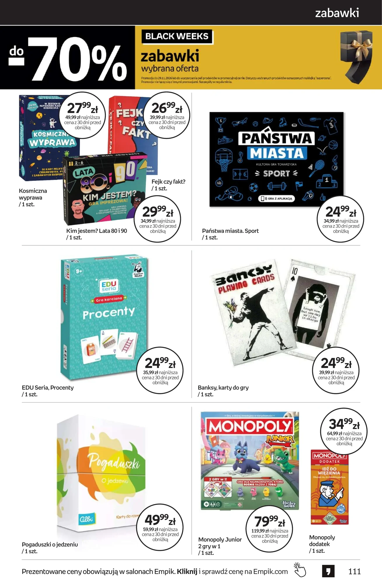 Gazetka promocyjna empik str. 111
