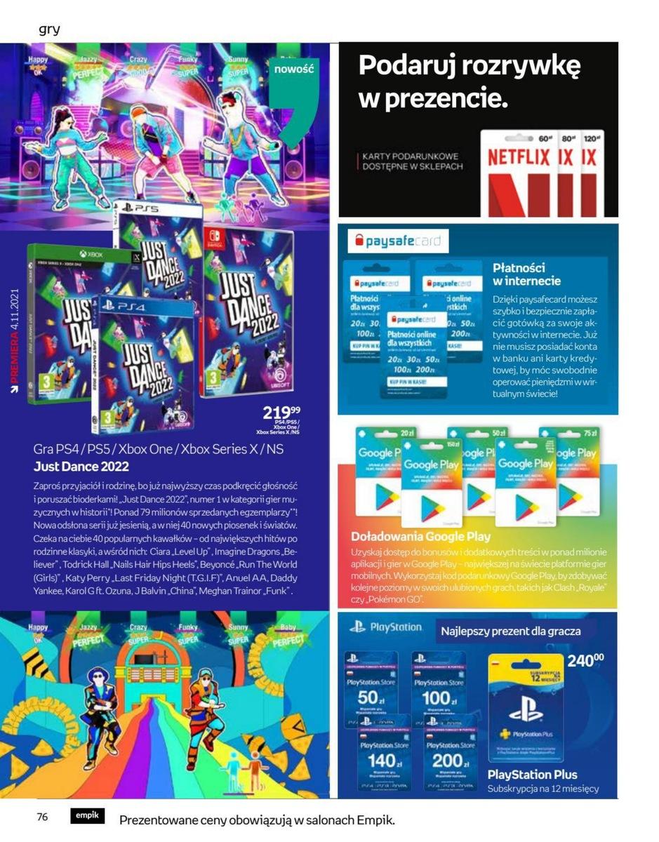Gazetka promocyjna empik str. 76