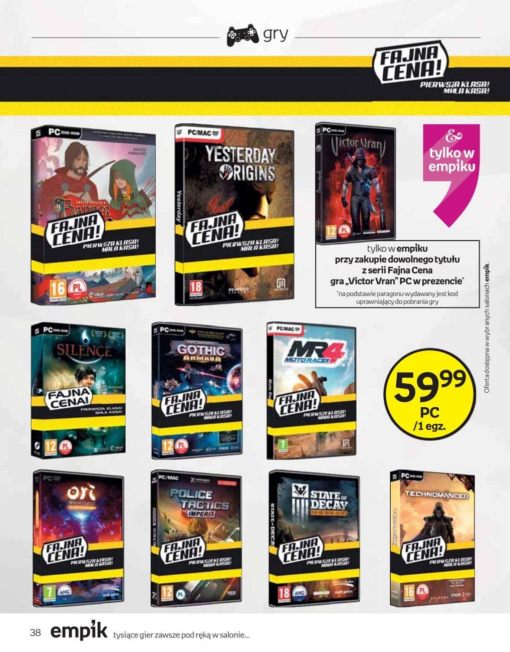 Gazetka promocyjna empik str. 38