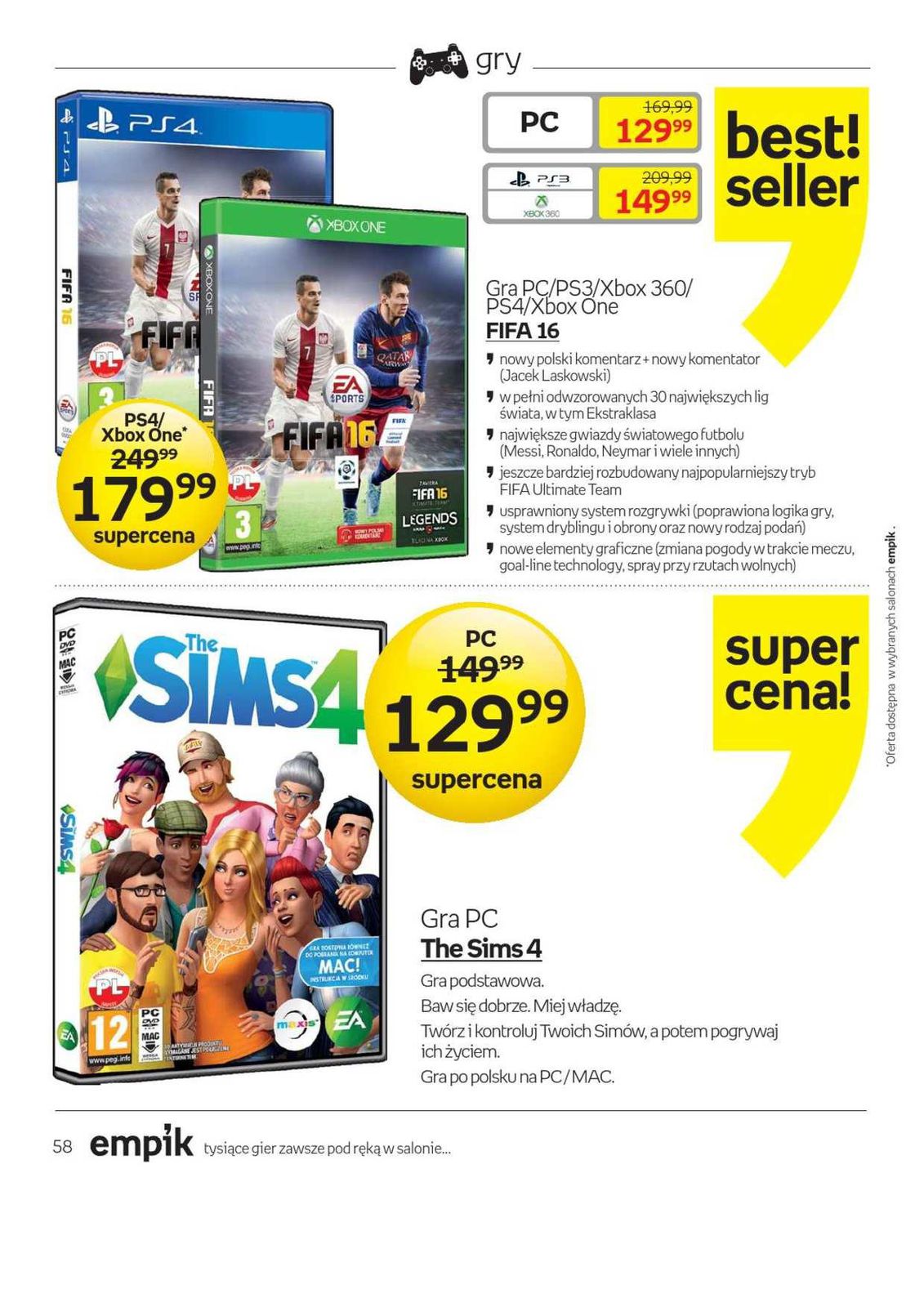 Gazetka promocyjna empik str. 58