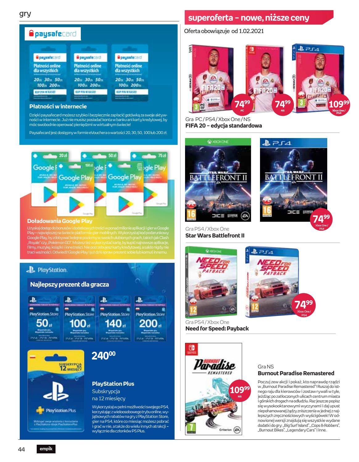 Gazetka promocyjna empik str. 44