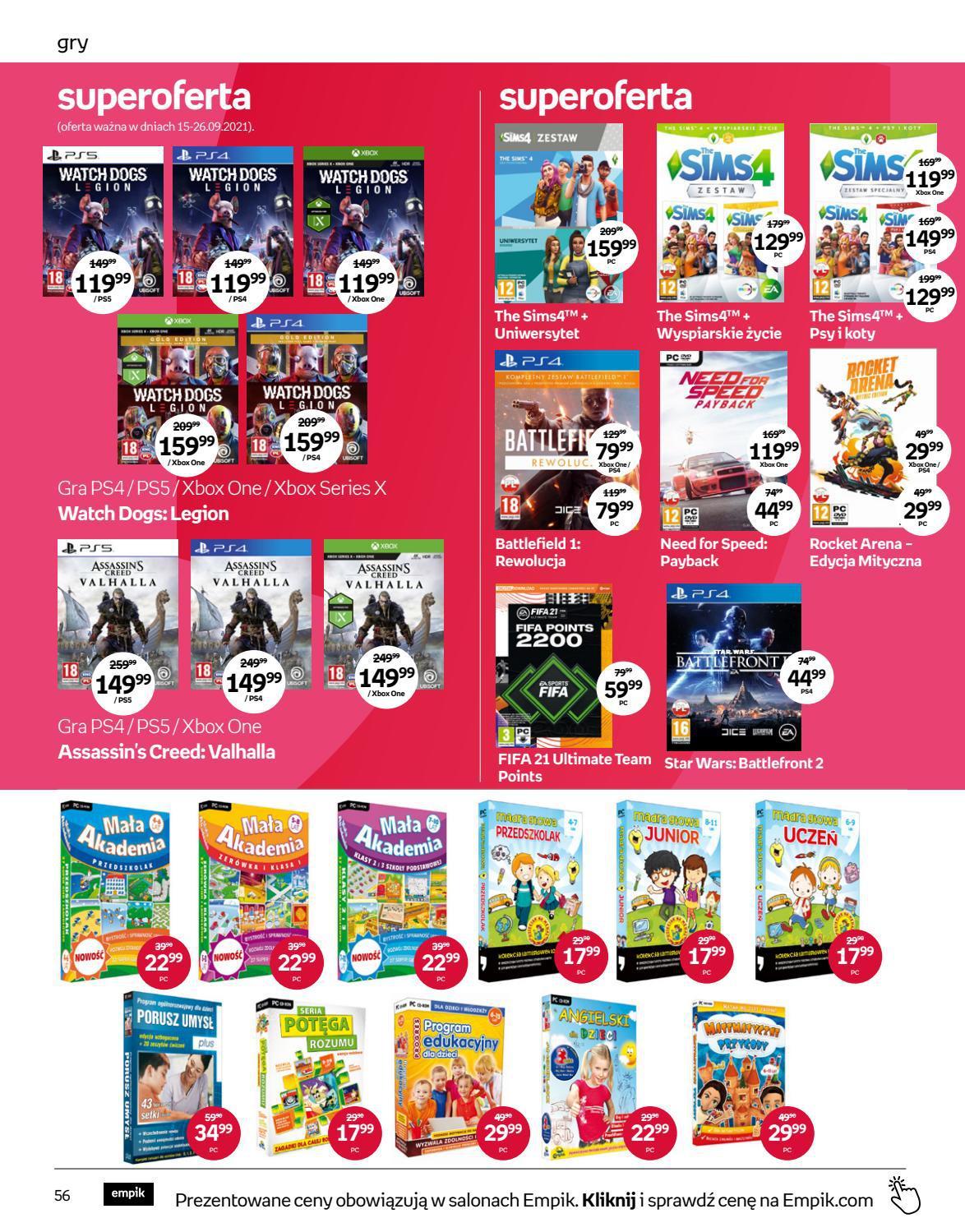 Gazetka promocyjna empik str. 56