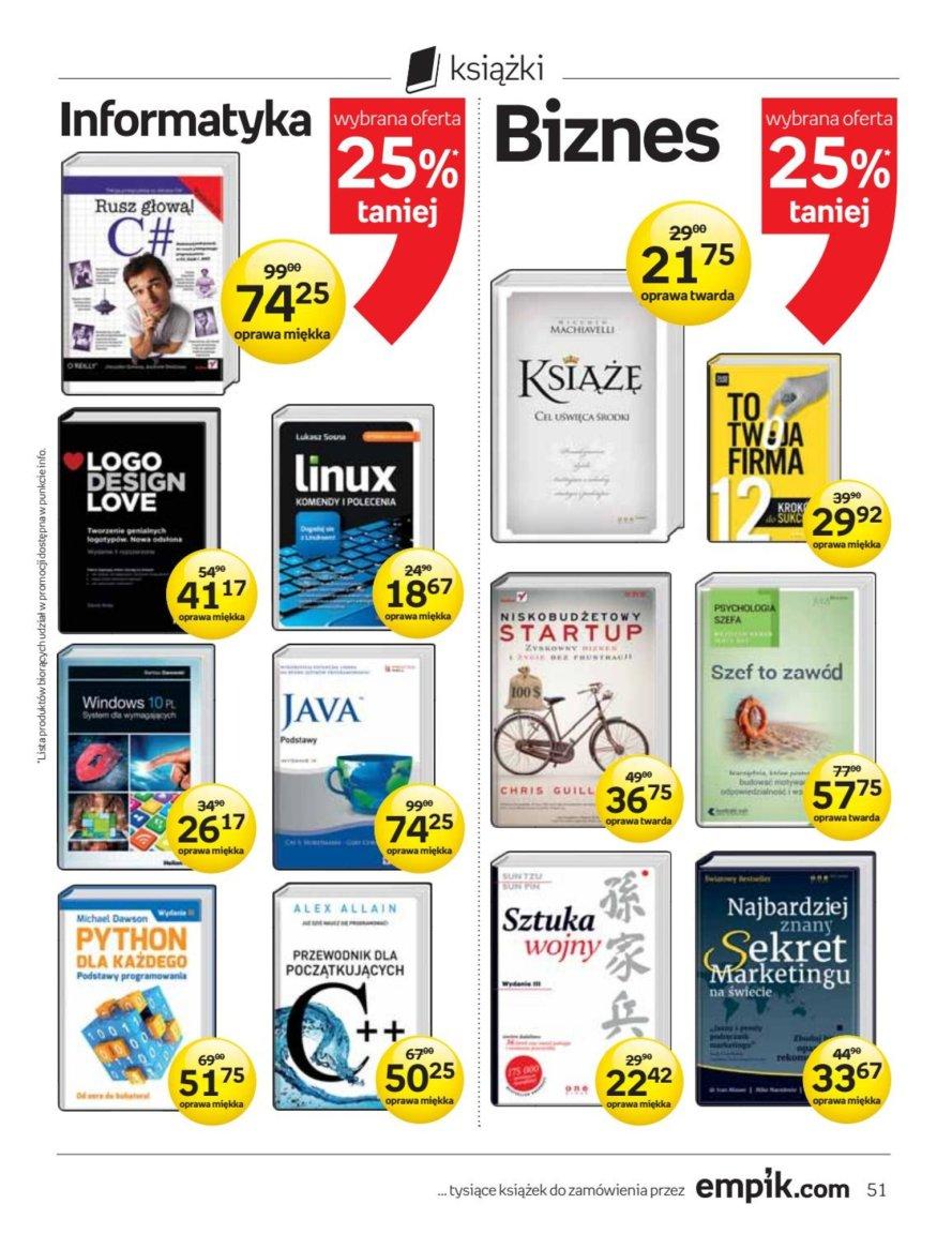 Gazetka promocyjna empik str. 51