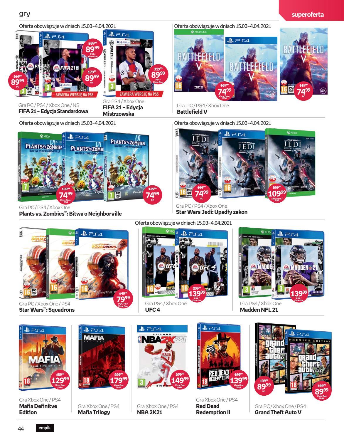 Gazetka promocyjna empik str. 44