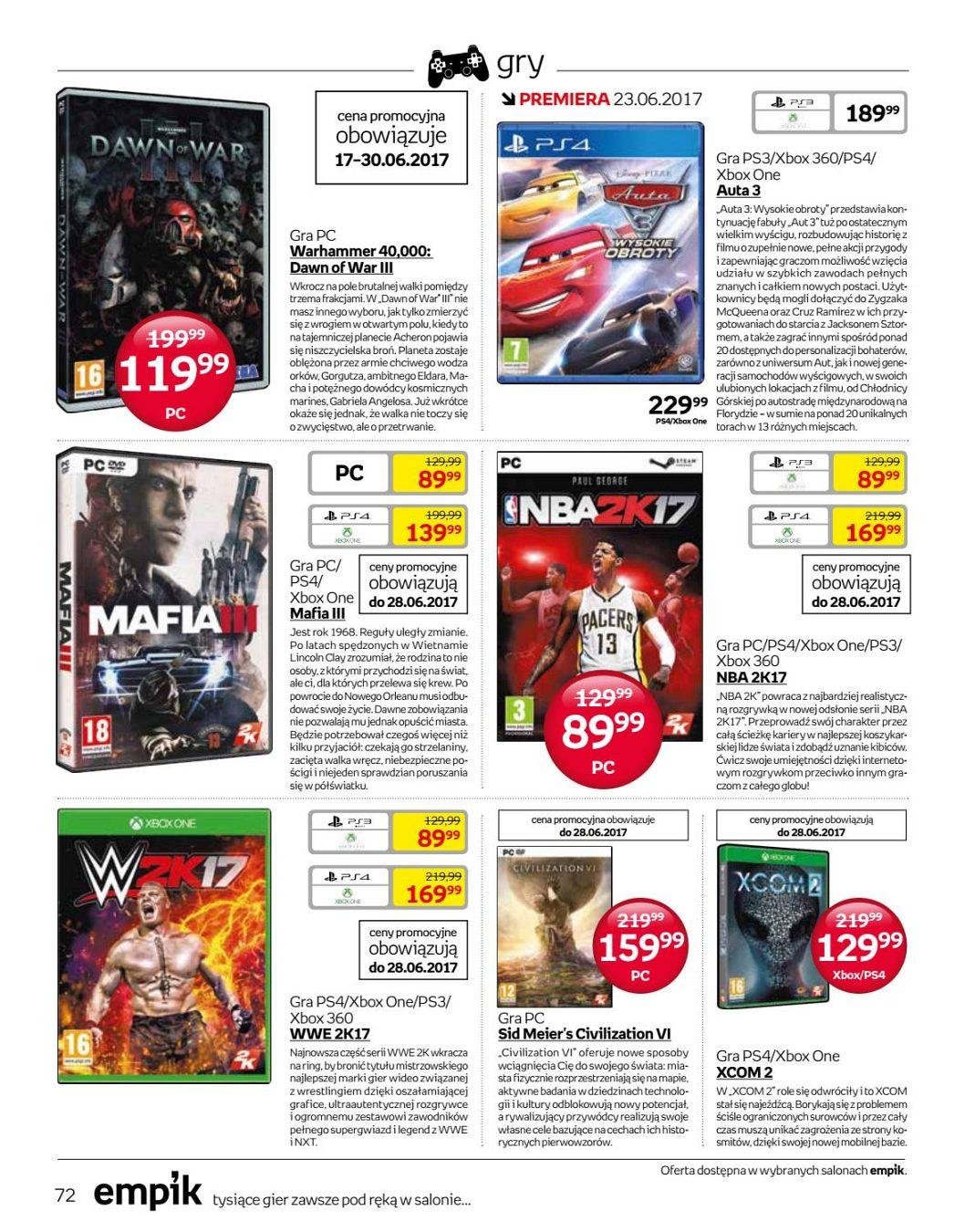 Gazetka promocyjna empik str. 72