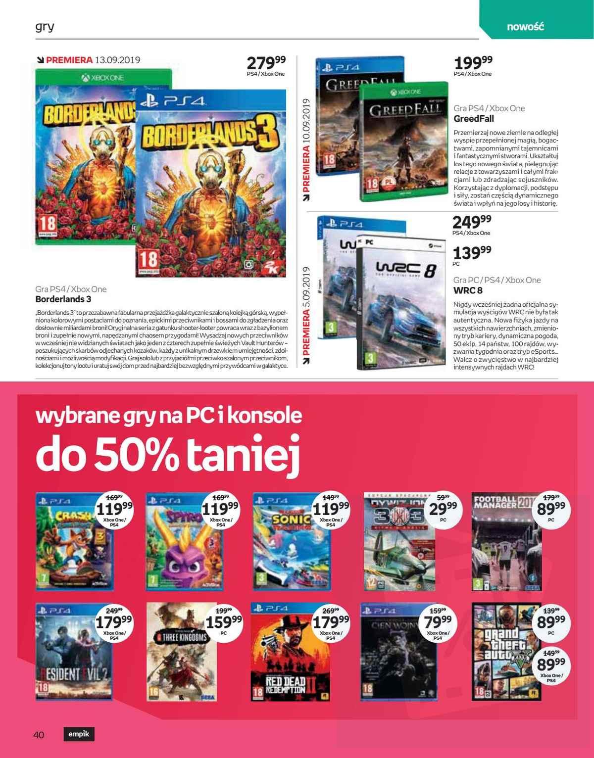 Gazetka promocyjna empik str. 40