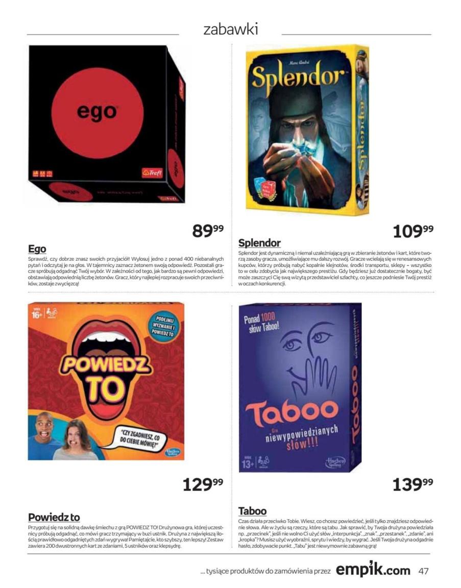 Gazetka promocyjna empik str. 47