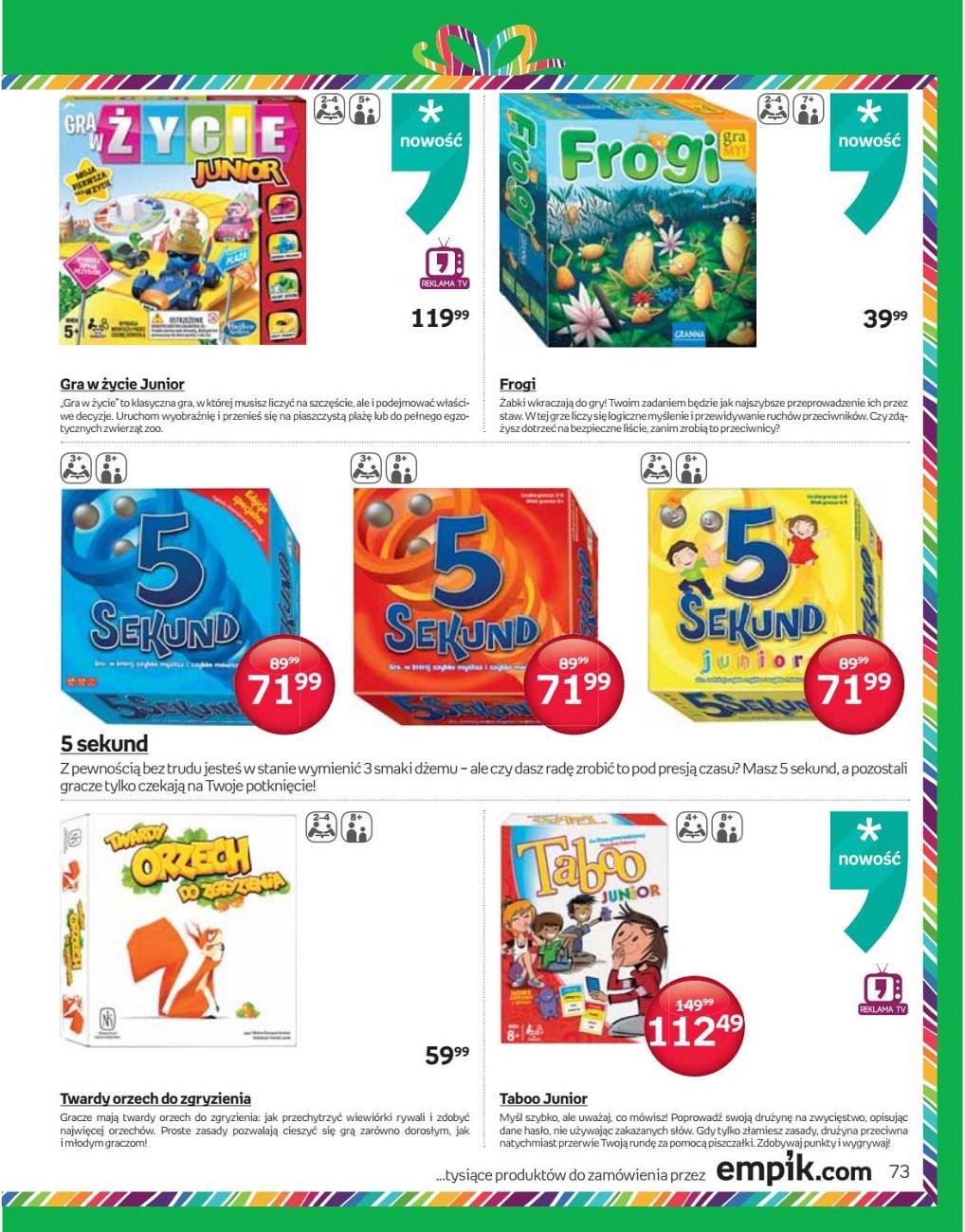 Gazetka promocyjna empik str. 73
