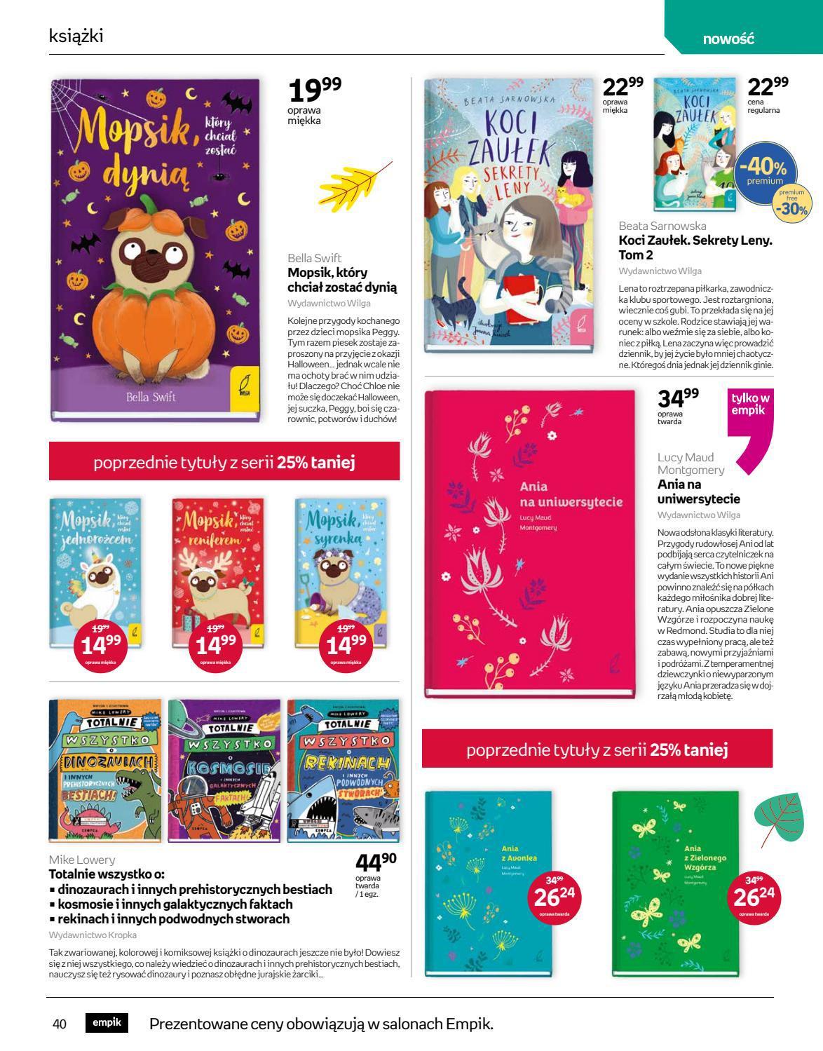 Gazetka promocyjna empik str. 40
