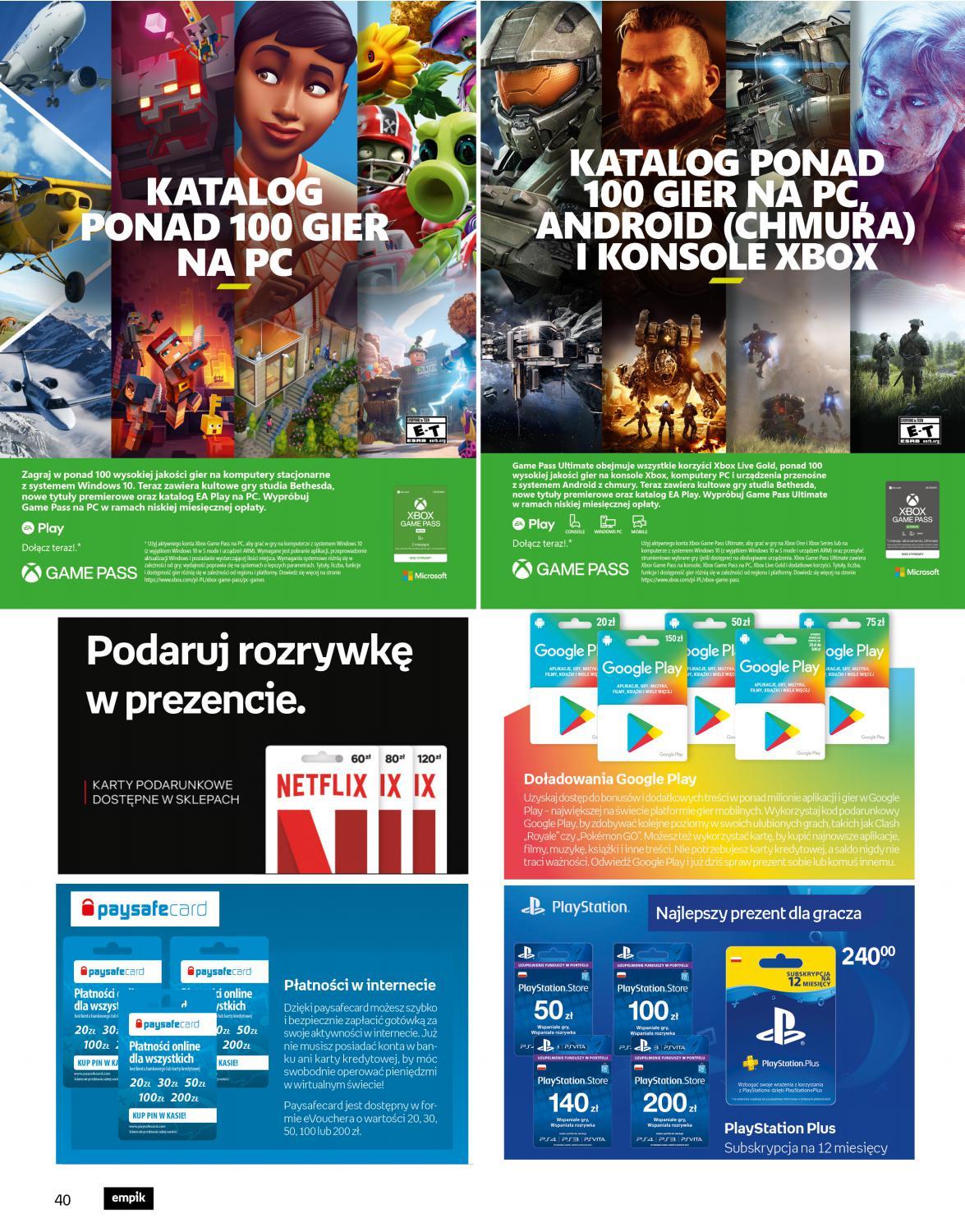 Gazetka promocyjna empik str. 40