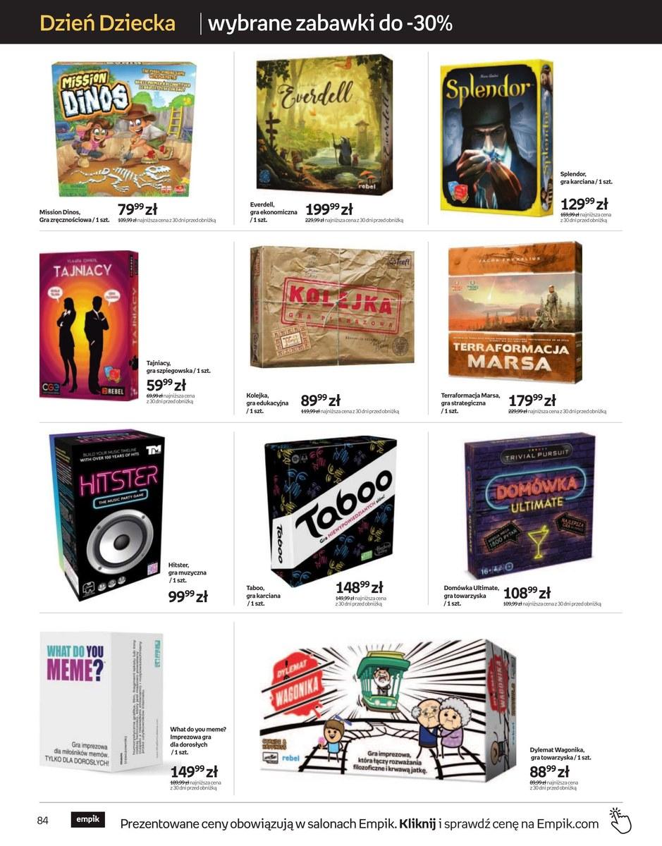 Gazetka promocyjna empik str. 84