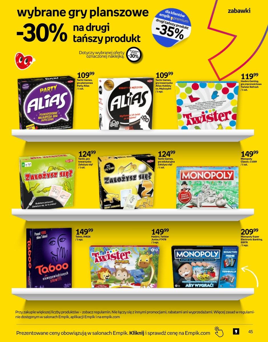 Gazetka promocyjna empik str. 45